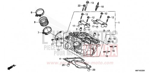 REAR CYLINDER HEAD XL1000VB de 2011
